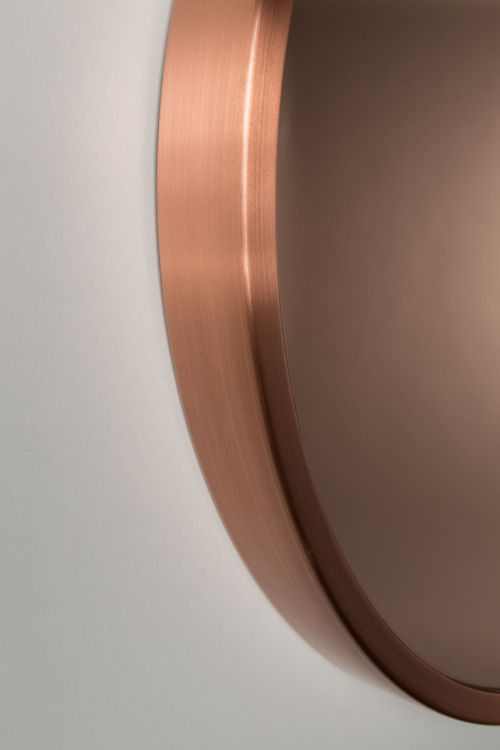 Zuiver Bandit Copper Round Wall Mirror